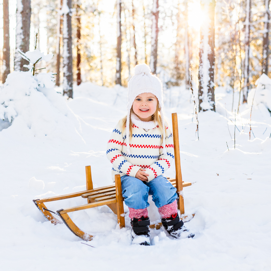 snön vinterfotografering barnfotografering sundsvall fotograf