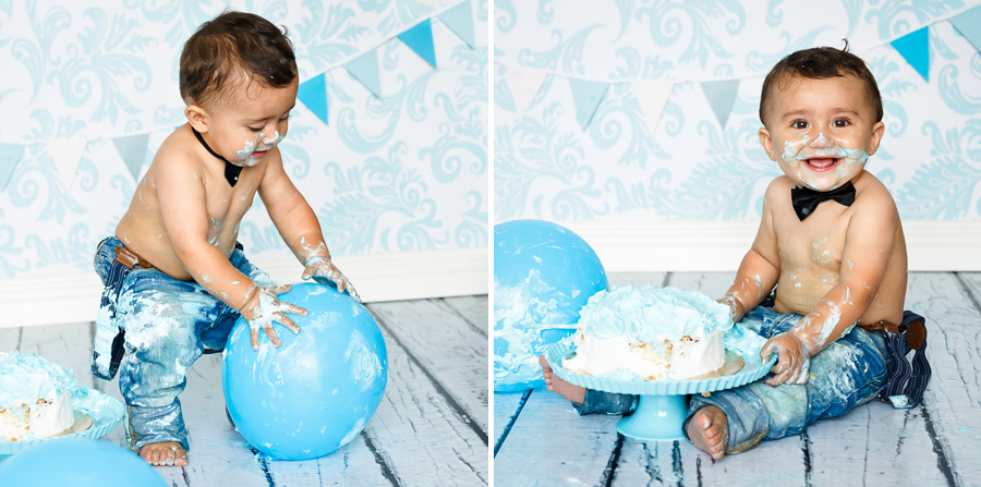 elias smash the cake ettårsfotografering barnfotografering barnfotograf fotograf sundsvall lisa hulling matfors