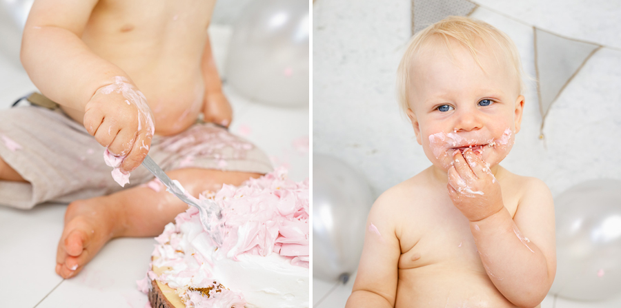 smash the cake barnfotograf fotograf sundsvall lisa hulling matfors